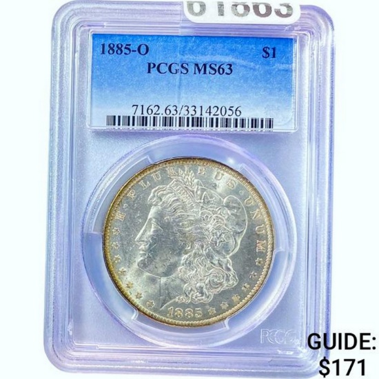 1885-O Morgan Dollar PCGS MS63 SILVER
