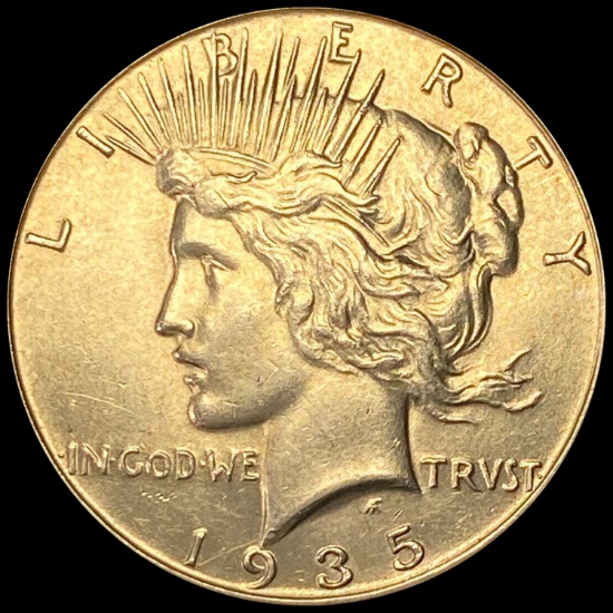 1935 Silver Peace Dollar ABOUT UNCIRCULATED