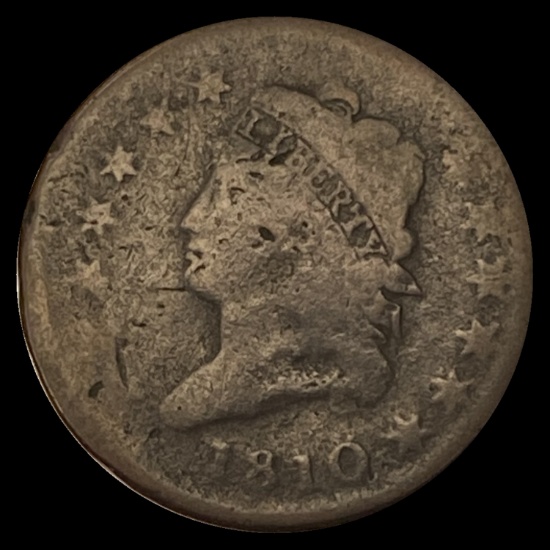 1810 Classic Head Large Cent NICELY CIRCULATED
