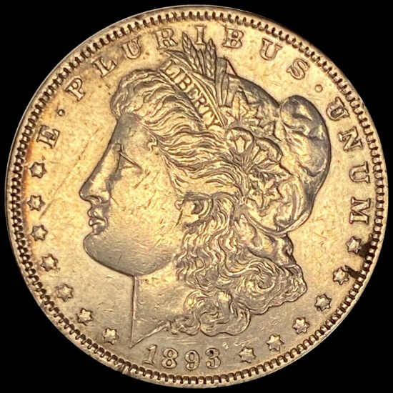 1893 Silver Morgan Dollar CLOSELY UNCIRCULATED