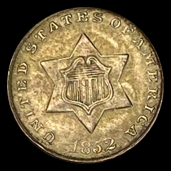 1852 Silver Three-Cent Piece CLOSELY UNCIRCULATED
