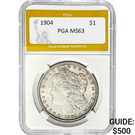 1904 Morgan Silver Dollar PGA MS63  MS63