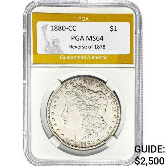 1880-CC Morgan Dollar PGA MS64  MS64