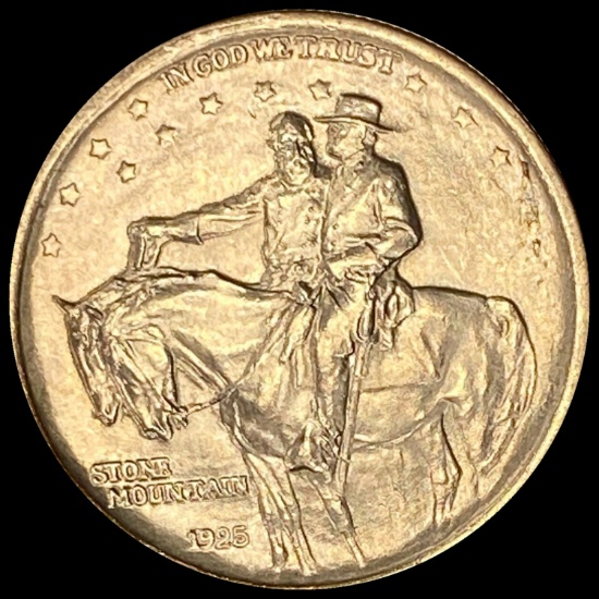 1925 Stone Mountain Silver Half Dollar GEM BU