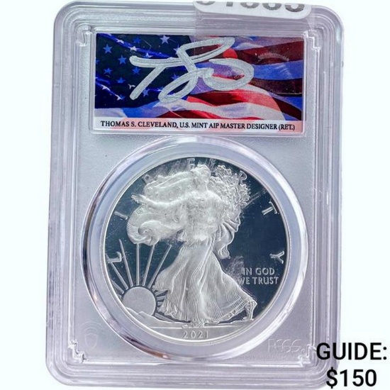 2021 Silver Eagle Type 1 PCGS PR70 DCAM