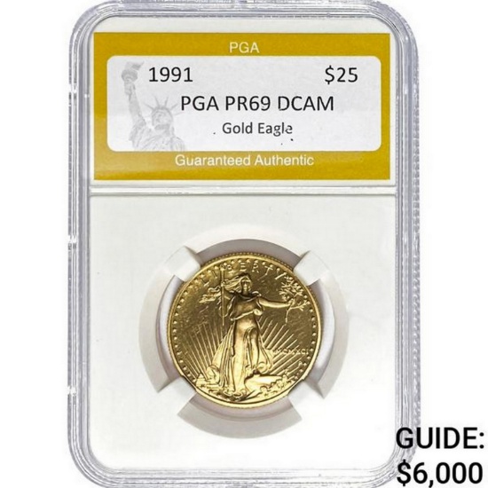 1991 $25 Gold Eagle  PR69