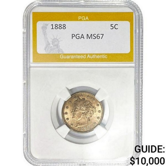 1888 Liberty Head Nickel PGA MS67  MS67