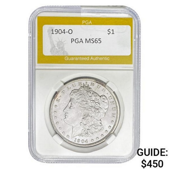 1904-O Morgan Dollar PGA MS65  MS65