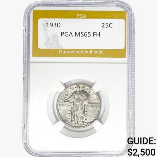 1930 Standing Liberty Quarter PGA MS65 FH