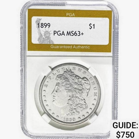 1899 Morgan Silver Dollar PGA MS63+