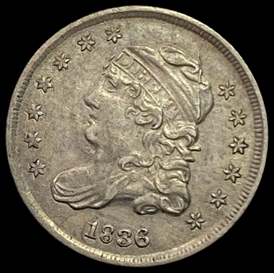 1836 Capped Bust Half Dime CHOICE AU