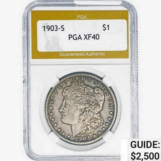 1903-S Morgan Silver Dollar PGA XF40