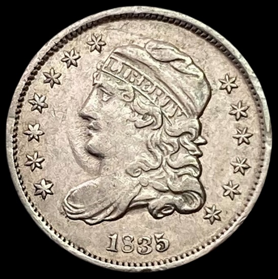 1835 Capped Bust Half Dime CLOSELY UNCIRCULATED