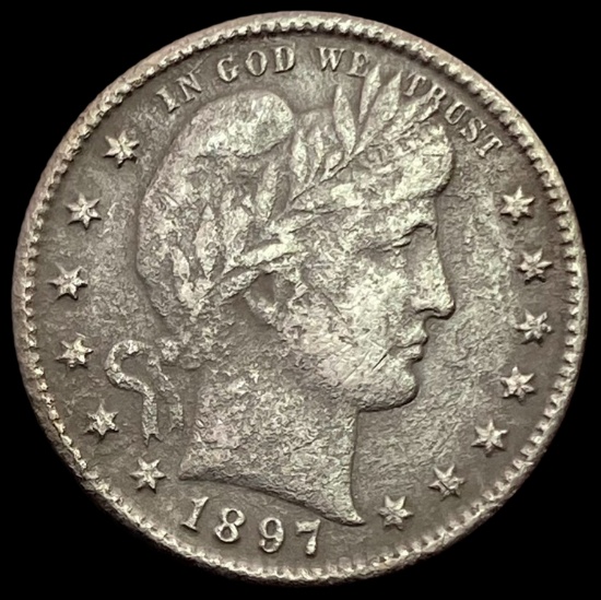 1897-S Barber Quarter HIGH GRADE
