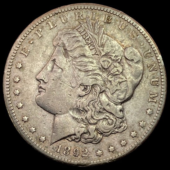 1892-CC Morgan Silver Dollar LIGHTLY CIRCULATED