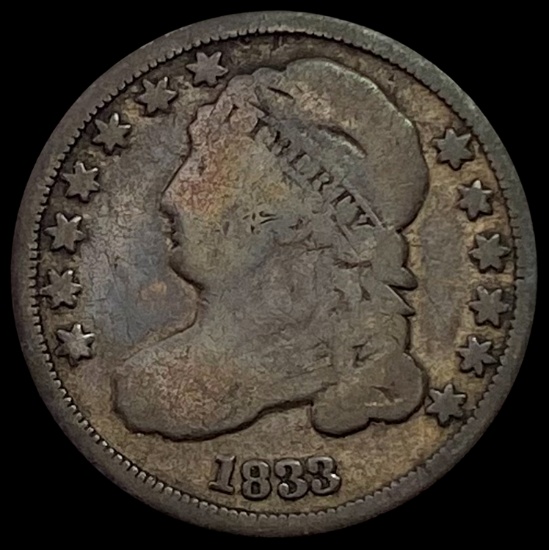 1833 Capped Bust Half Dime NICELY CIRCULATED