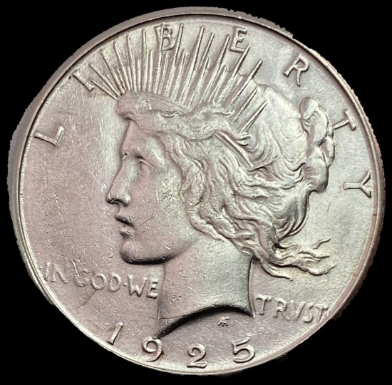 1925-S Peace Dollar CLOSELY UNCIRCULATED