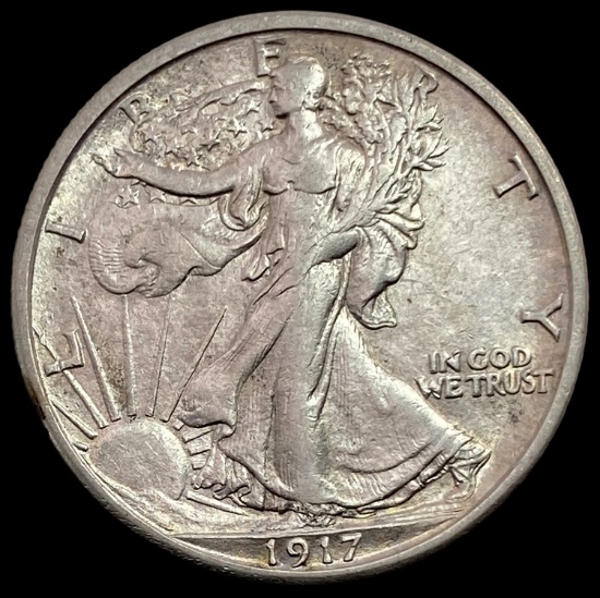 1917-S Walking Liberty Half Dollar CLOSELY UNCIRCULATED