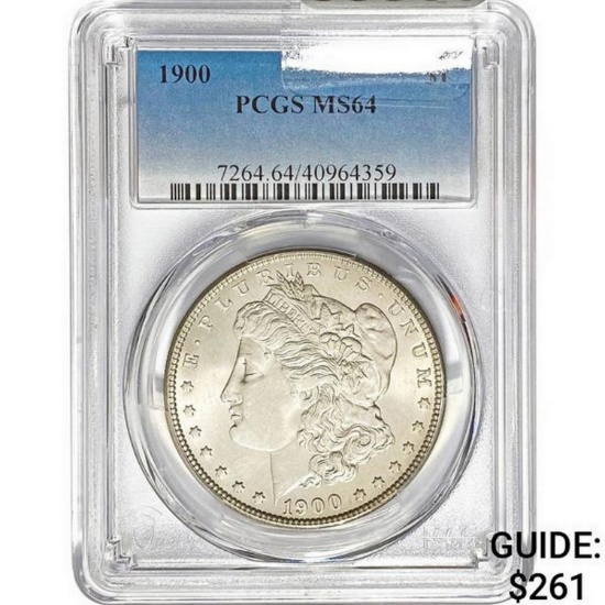 1900 Morgan Silver Dollar PCGS MS64
