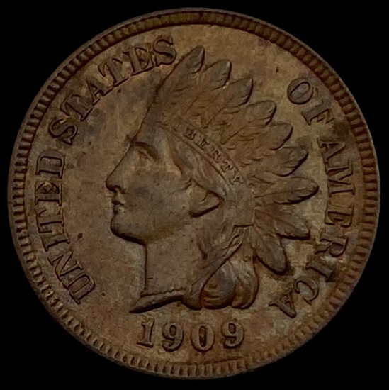 1909 Indian Head Cent ABOUT UNCIRCULATED