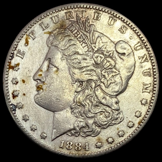 1884-S Morgan Silver Dollar LIGHTLY CIRCULATED