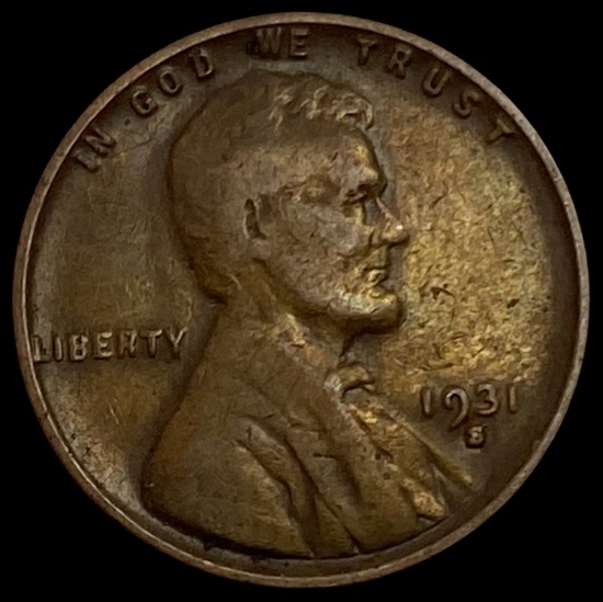 1931-S Lincoln Wheat Cent LIGHTLY CIRCULATED