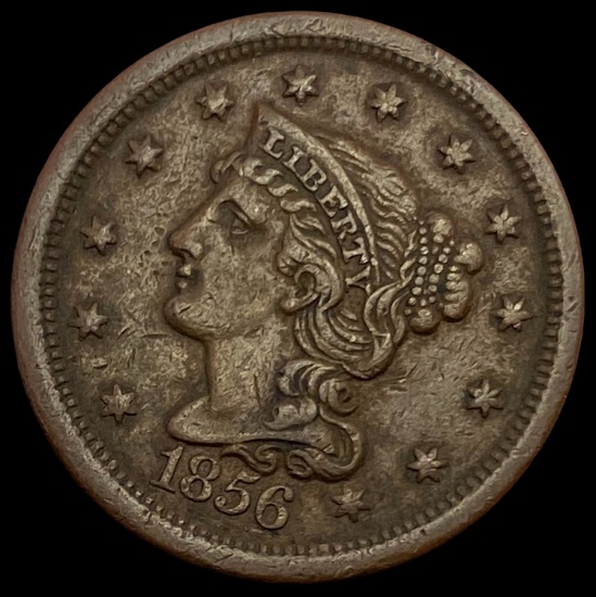1856 Braided Hair Large Cent CLOSELY UNCIRCULATED