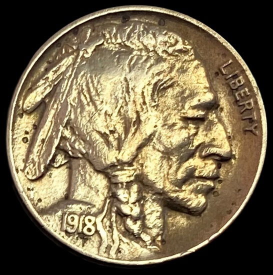 1918-D Buffalo Nickel CLOSELY UNCIRCULATED