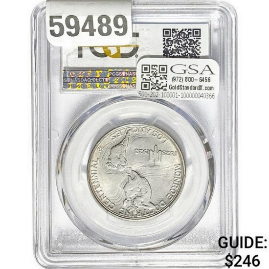 1923-S Monroe Half Dollar PCGS MS63