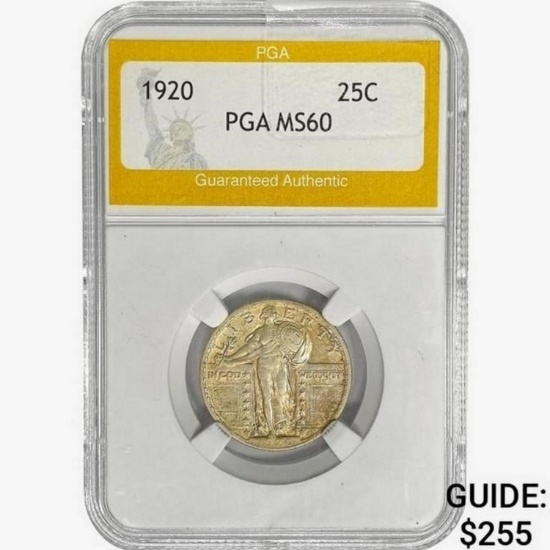 1920 Standing Liberty Quarter PGA MS60