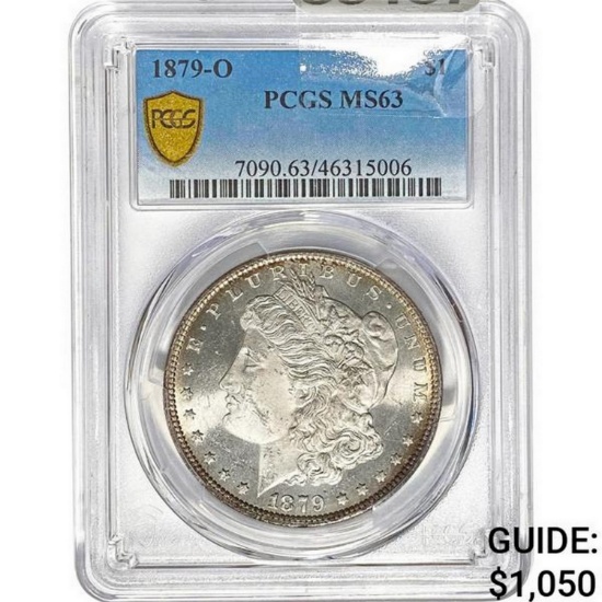 1879-O Morgan Silver Dollar PCGS MS63