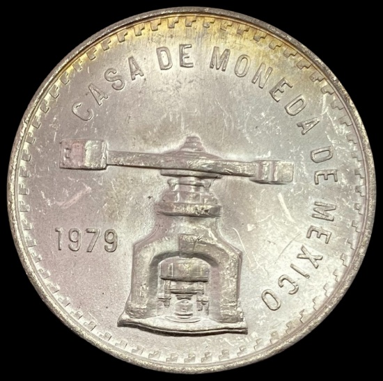 1979 Mexico Onza Silver Coin HIGH GRADE