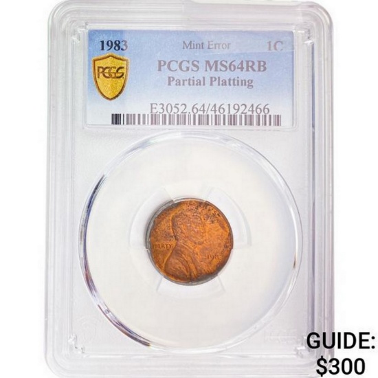 1983 Lincoln Memorial Cent PCGS MS64 RB