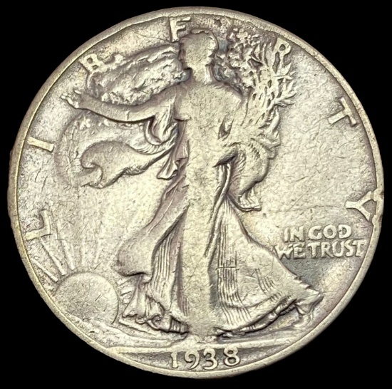 1938 Walking Liberty Half Dollar LIGHTLY CIRCULATED