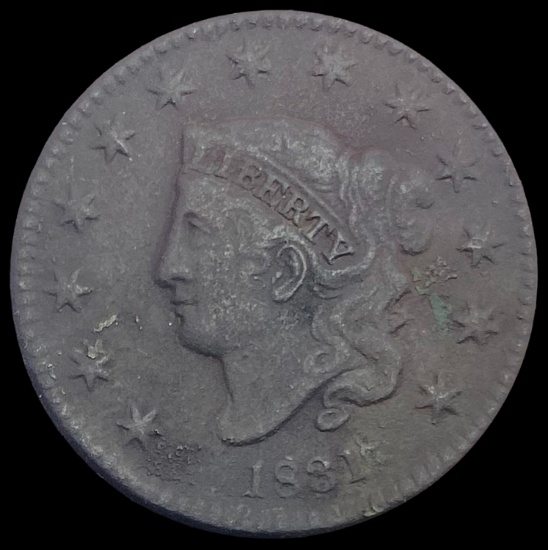 1831 Coronet Head Large Cent NICELY CIRCULATED