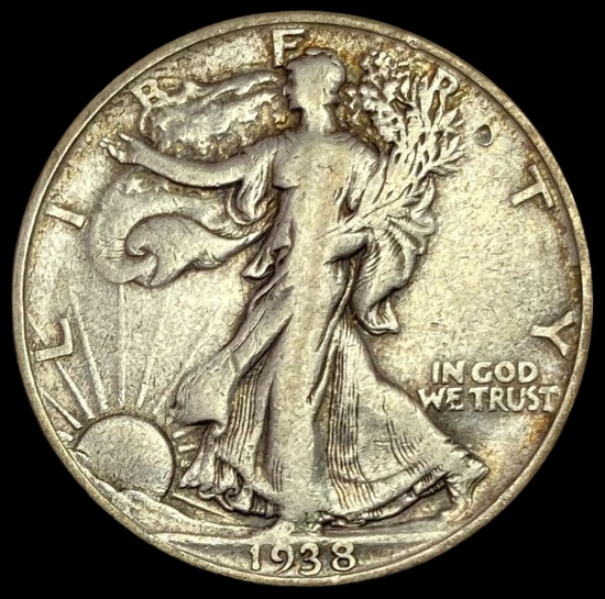 1938-D Walking Liberty Half Dollar LIGHTLY CIRCULATED