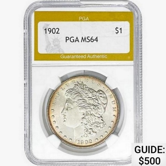 1902 Morgan Silver Dollar PGA MS64