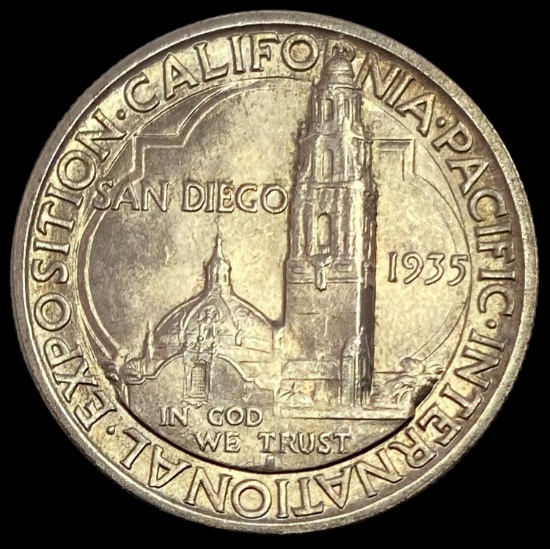 1935 California-Pacific Expo Half Dollar SUPERB GEM BU