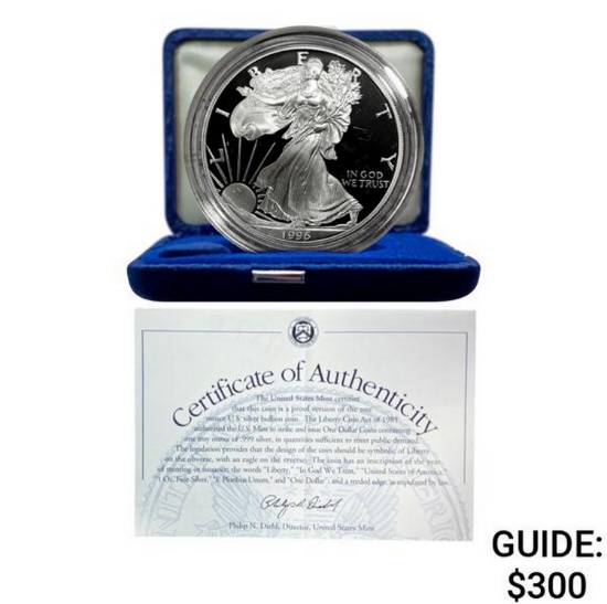 1996-P Silver Eagle