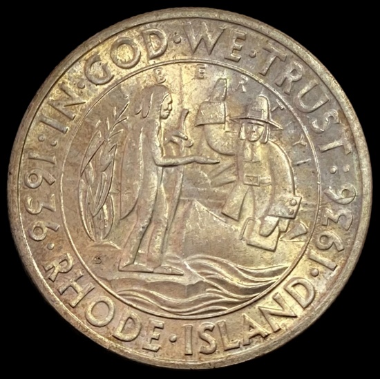 1936 Rhode Island Half Dollar GEM BU