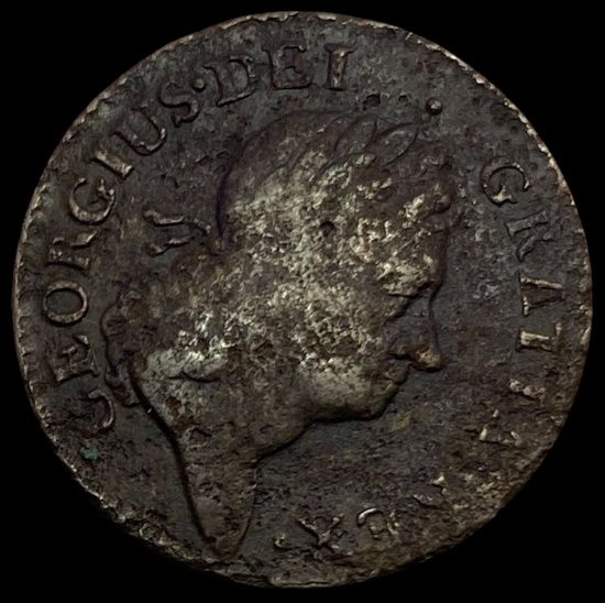1793 Irish Halfpenny Token NICELY CIRCULATED