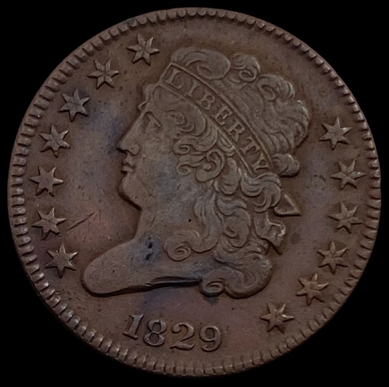 1829 Classic Head Half Cent CLOSELY UNCIRCULATED