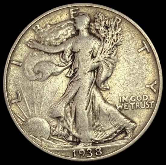 1938-D Walking Liberty Half Dollar LIGHTLY CIRCULATED