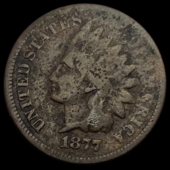 1877 Indian Head Cent NICELY CIRCULATED