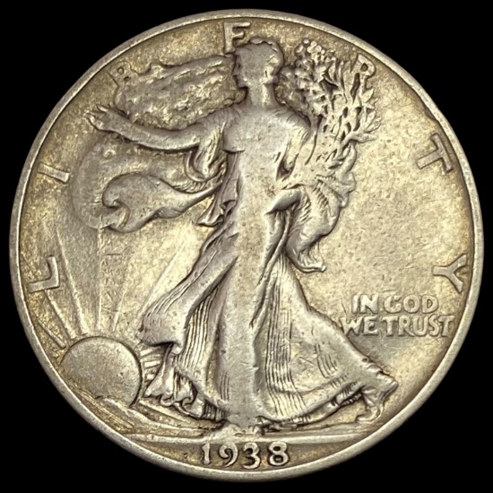 1938-D Walking Liberty Half Dollar NICELY CIRCULATED