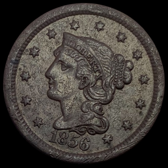 1856 Braided Hair Large Cent CLOSELY UNCIRCULATED