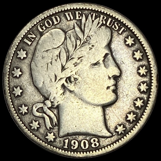 1908-O Barber Half Dollar NICELY CIRCULATED