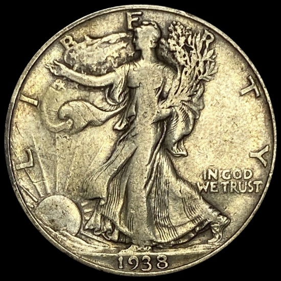 1938-D Walking Liberty Half Dollar LIGHTLY CIRCULATED