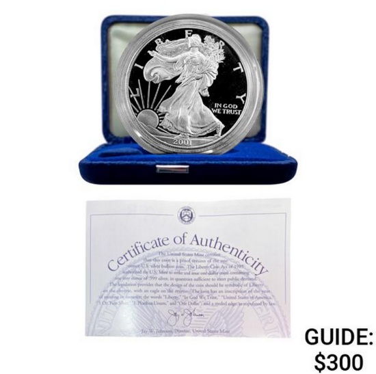 2001-W Silver Eagle