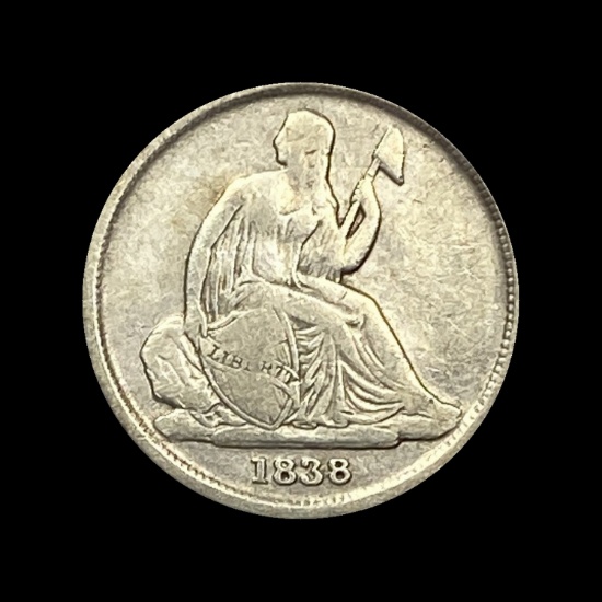 1838-O Seated Liberty Dime NICELY CIRCULATED